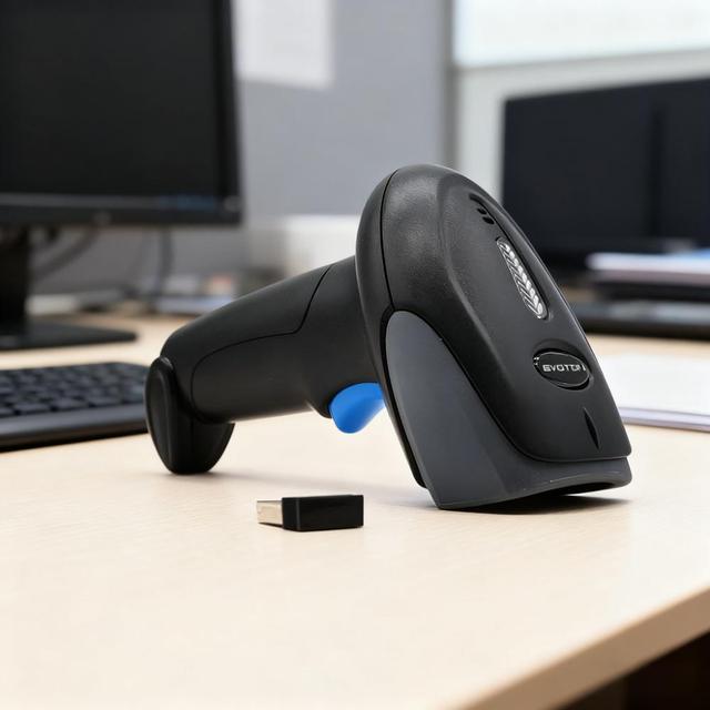 Wireless USB Barcode Scanner with Long Transmission Handheld 2D Reader-in Stock