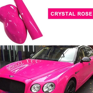 Rollo de 1,52*18M, pegatina para carrocería de coche sin burbujas de aire, cristal, rosa, rojo, vinilo de PVC, cambio de <span class=keywords><strong>Color</strong></span>, vinilo para envolver Coche - Product Image 2