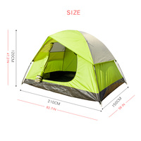 Tente de camping double couche pour 2 personnes, design imperméable et coupe-vent, randonnée et alpinisme