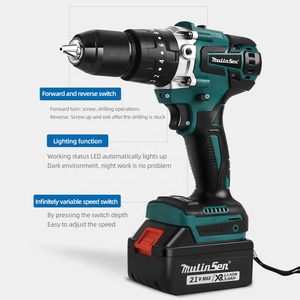 Mulinsen 21v <span class=keywords><strong>Perceuse</strong></span> à main électrique sans fil de qualité industrielle <span class=keywords><strong>Perceuse</strong></span> à percussion sans balais Outils électriques Marteau perforateur - Product Image 4