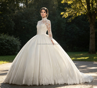 Robe de mariée de luxe à manches longues, pas chère, fabriquée en Chine, robe de mariée européenne en ligne