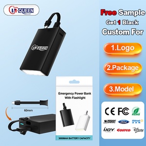 Batterie externe portable mini 3000 mAh avec logo personnalisé, sortie 10 W, lampe intégrée pour usage extérieur - Product Image 4