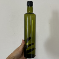 Bouteille d'huile d'olive en verre ambré vert foncé Marasca, pour jus, sirop, soja, camélia, huile de cuisson, sésame, avec bouchon inviolable Ropp