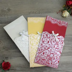 Top Sale Hot Stamp Blank Indian Cheap Wedding Invitation Cards and Africa pocket invitation cards