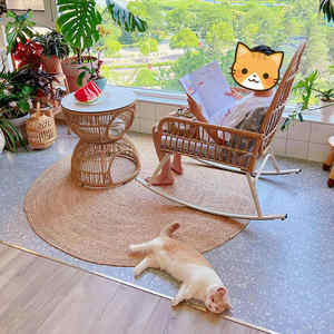 <span class=keywords><strong>Style</strong></span> japonais salon canapé coin <span class=keywords><strong>table</strong></span> d'appoint balcon double litière chat jour partagé corde tissage petite <span class=keywords><strong>table</strong></span> basse - Product Image 3