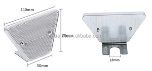 Barrera trapezoidal altamente reflectante y barandilla de mariposa Reflectores de luces de carretera Productos de advertencia de tráfico - Product Image 3