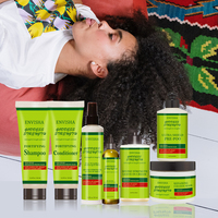 Kit de Soins Capillaires Bio Afro Bouclés : Masque Sans Rinçage, Traitement Fortifiant Anti-Casse et Démêlant – Coffret Cadeau pour Cheveux Fragiles