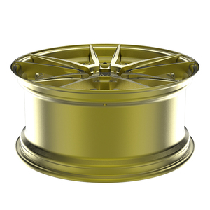 Jantes en alliage d'aluminium forgé 2 pièces de 20 et 21 pouces à face brossée dorée décalées pour BMW 740 <span class=keywords><strong>Le</strong></span> - Product Image 3
