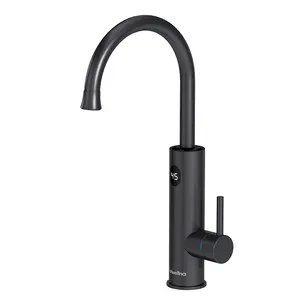 Briwellna 220v 3200W Stainless Steel Electric Faucet Instant Hot Water Tap With LED Display For Kitchen Use