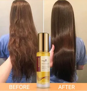 Huile de cheveux pénétrante à l'huile essentielle de Maca pure, huile soyeuse hydratante et fortifiante pour tous les types de cheveux