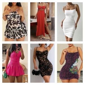 Vêtements d'occasion en stock 2026 : Fournisseur en gros de robes décontractées Shein, couleurs personnalisées, designs tendance, assortiment aléatoire - Product Image 3