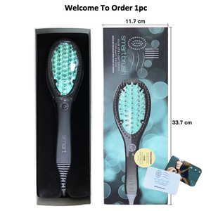 Custom Hair <strong>Brush</strong> Electric Ionic Hair Straightening Comb Private Label Hair Styling <strong>Brush</strong> <strong>Straightener</strong> - Product Image 6