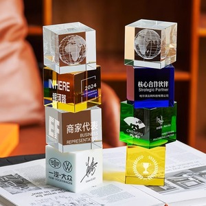 Trophée en cristal Taipeng 265*80mm, logo personnalisé, cadeau d'entreprise, récompenses - Product Image 2
