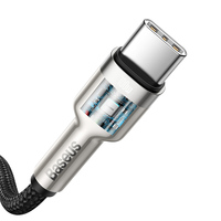 Baseus-Câble de Données Métallique Type-C à Type-C, 100W, 1m, 2m, Noir, Blanc, CATJK-C01, CATJK-C02, CATJK-D01 CATJK-D02 Original