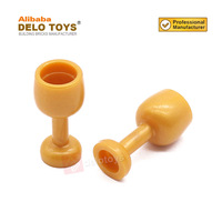 DELO TOYS ( 7 couleurs) DIY blocs de construction en plastique briques en vrac Minifig, ustensile gobelet grand (NO.33061)