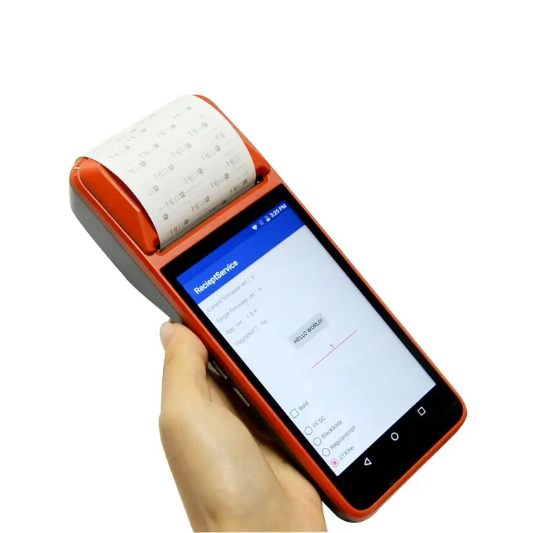 Android 4G/Wifi/BT прибор точки продажи машины переносной пос терминал с принтером R330-G