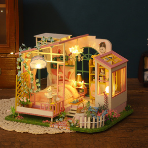Kit de Madera para Montar a Mano, Escena de Tienda de Dulces, Adorno de Mesa para Dormitorio, Casa de Muñecas en Miniatura, Modelo de Escenario DIY, Venta al por Mayor - Product Image 2