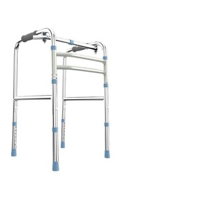 Aide à la marche en acier inoxydable, réglable en hauteur, antidérapante, pour soutenir la mobilité des personnes âgées - Product Image 1