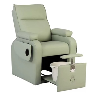 Fauteuil de pédicure hydrothérapeutique réglable, canapé de manucure inclinable, système de jets sans tuyau, lampe LED 7 couleurs pour spa et salon - Product Image 6