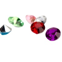 3mm à 10mm Luxury Round Pointback Plastic Rhinestones Hot Diy Clothes Dress Costume Decocrative clear Acrylic Crystal Diamond
