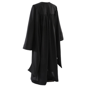 Túnica de Graduación Jing Zherui Negra Unisex para Adultos, Uniforme Escolar de Tela Tejida para Estudiantes Masculinos y Femeninos - Product Image 2