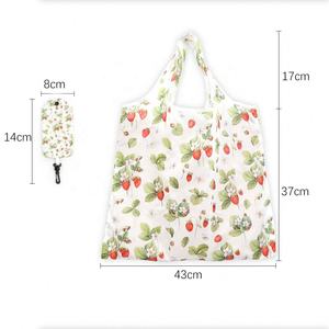 Eco-Friendly 900D Polyester <b>Reusable</b> <b>Shopping</b> <b>Bags</b> Wholesale Grocery Foldable Pouch with Geometric Pattern Custom Printed Nylon - Product Image 4