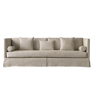 Phổ Biến Nhất Thời Trang Mềm Giá Rẻ Sofa Set Đồ Nội Thất Nhà Váy Bìa Thiết Kế Phòng Khách <span class=keywords><strong>Linen</strong></span> Sofa Hiện Đại - Product Image 1