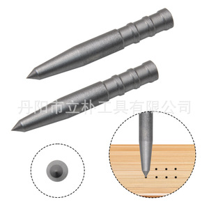 Poinçon de centrage en carbure Lipin 80g, haute dureté, pour le perçage du bois, le positionnement des trous, finition brillante - Product Image 2