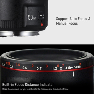 Objectif autofocus à grande ouverture YN50mm F1.8 II 50mm F1.8 pour <span class=keywords><strong>Canon</strong></span> 100d 650d 5d 77d <span class=keywords><strong>1000d</strong></span> 60D pour Nikkor pour Sony - Product Image 1