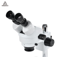 7X-45X Continuous Zoom Binocular Stereo Microscope LED Industrial Stereo Binocular Microscope TD745-B800 for Phone Soldering PCB