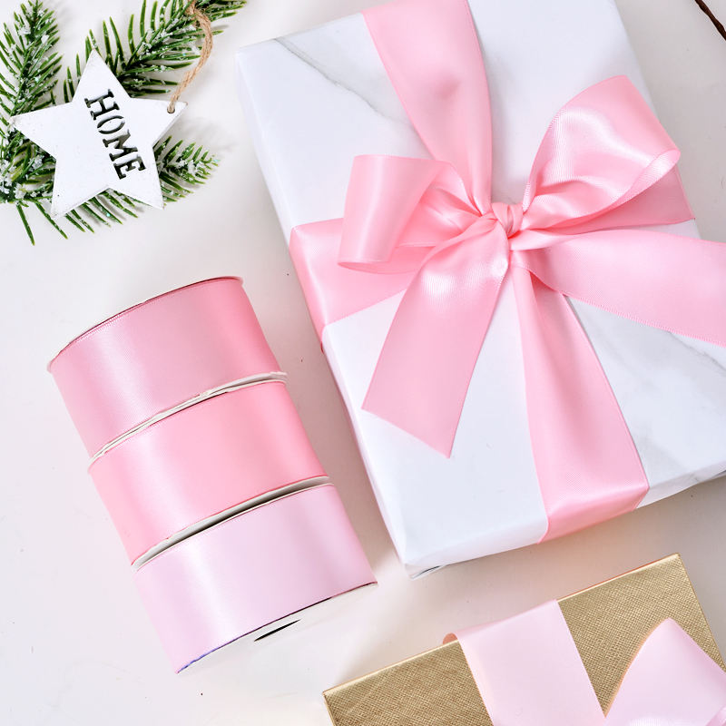 Yama Ribbon 1 1/2inch - Solid Color Pink Double Face Satin