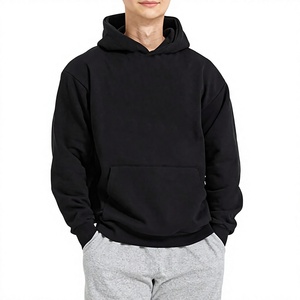 Sweat à capuche streetwear personnalisé avec impression en relief, 500 g/m², épais, pour hommes, surdimensionné, sweats à capuche personnalisés OEM pour hommes - Product Image 1