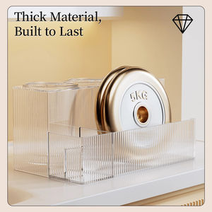 Organizador de Almacenamiento para Encimera, Moderno y Duradero, Soporte para Secador de Pelo con Vaso Extraíble para Artículos de Belleza, Baño - Product Image 6