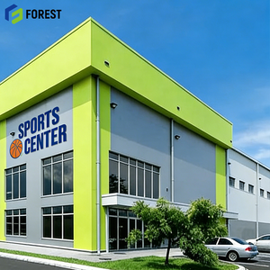 สนามกีฬาในร่มคุณภาพสูงที่ยั่งยืนสำหรับโรงเรียนมัธยม  โรงยิมนาสเซียมที่ทนทานต่อสภาพอากาศ  โครงสร้างกว้างประหยัดพลังงาน  โครงสร้างโปร่งแสง - Product Image 1