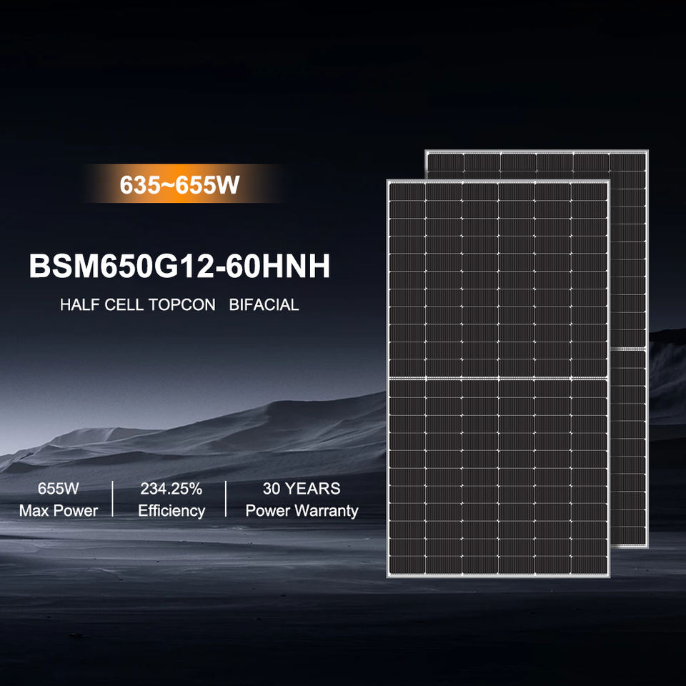 Bluesun 650W for Topcon Bifacial Solar Panel Monocrystalline Silicon ...