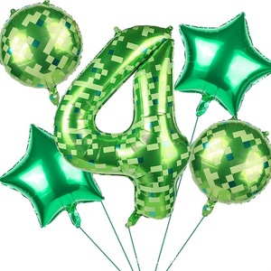 Nuevos Globos Digitales Verdes de 40 Pulgadas con Diseño de <span class=keywords><strong>Minecraft</strong></span>, Globos Temáticos para Fiestas Infantiles, Globos de Aluminio al por Mayor - Product Image 3