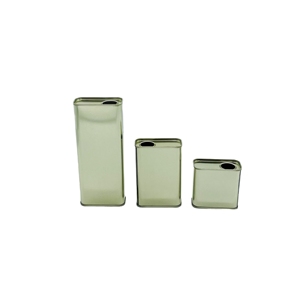 Wholesale jinko Custom Printed Empty <b>Small</b> Square 100ml 250ml 500ml Edible Oil Tinplate <b>Tin</b> Can - Product Image 1