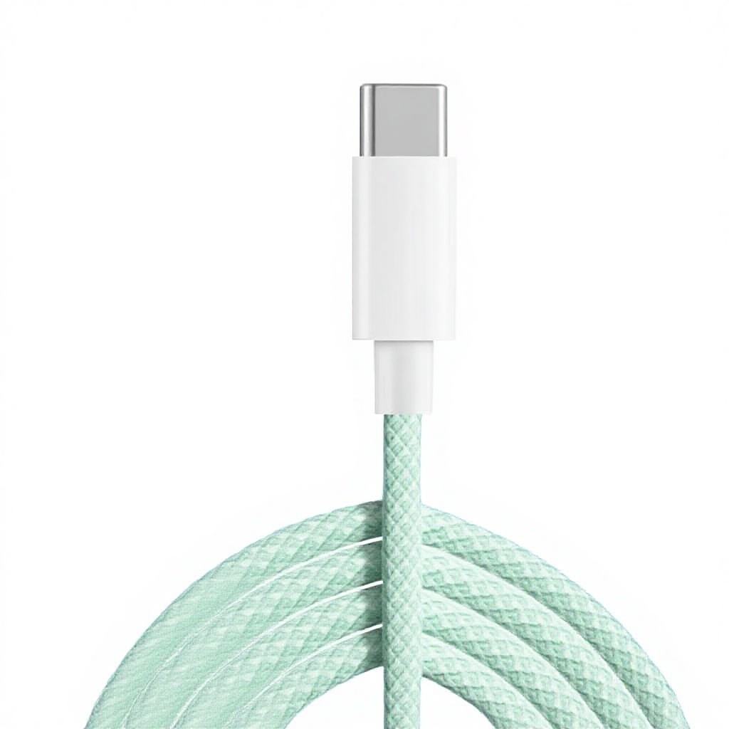 Double Type-C / Charge rapide 67W - Vert menthe