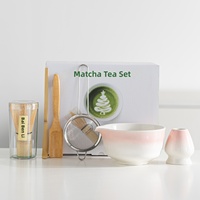 Ensemble de thé matcha en céramique de style japonais, 45678 pièces, design de la dynastie Song, qualité alimentaire, Dehua, boîte cadeau personnalisable pour la cérémonie du thé
