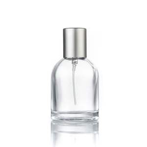 Flacons de parfum Lab Le <span class=keywords><strong>Labo</strong></span> ronds 30 ml 50 ml 100 ml, flacon de parfum en verre facile à sertir avec bouchon argenté - Product Image 1
