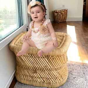 Otomana ecológica hecha a mano para recién nacidos, cama de madera de bajo precio, accesorios de fotografía, sesión de fotos para recién nacidos, aplicación de dormitorio otomano para niños - Product Image 1