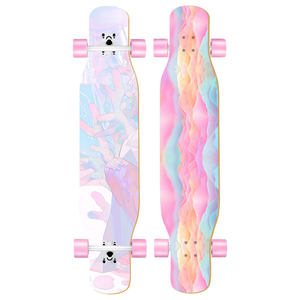 Planche <span class=keywords><strong>Longboard</strong></span> complète en bois d'érable, Street personnalisé, bon marché, pour la danse en descente, 46 - Product Image 1