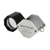 20.5mm 10X Triplet Diamond Loupe Professional Jewelry Magnifier With Distortion Free Optical Lens