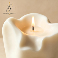 Bougie parfumée en cire de soja, forme irrégulière, sculpture abstraite, marque privée, vente en gros, décoration moderne pour la maison, coffret cadeau aromatique fini