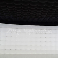 Maison légère menée portative de tente d'événement de grandes tentes gonflables blanches de cube en partie à vendre