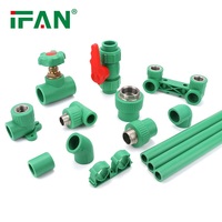 IFAN Personnalisé DIN PN25 Tuyaux et Raccords PPR Matériel de Plomberie Coude Té Raccords de Tuyauterie PPR