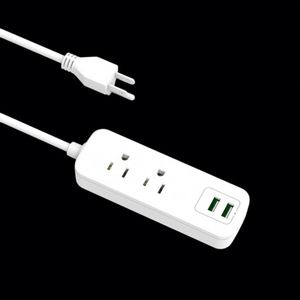 Presa di Corrente USA per Uso Domestico con 2 Uscite, Cavo da 1,5 Metri, Tipo-C + 2 USB, Multipresa con Prolunga - Product Image 1