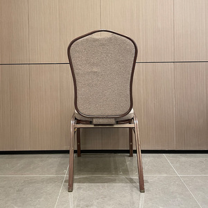 Silla de Comedor de Acero para Banquetes de Hotel, Respaldo Acolchado Suave, Diseño Plegable, Diseño Moderno, Origen China, para Bodas, Conferencias y Recepciones - Product Image 3