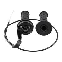 Poignées de guidon et câble de commande des gaz pour mini-moto, quad et ATV 7/8 pouces 50 150 250cc