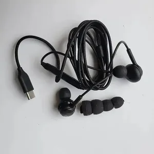Original Earphones Type C for Samsung IG955 Headphones in ear Black Headset Note10 for AKG Handfree S20 S21 S22 Earpiece 5.0 3 R
